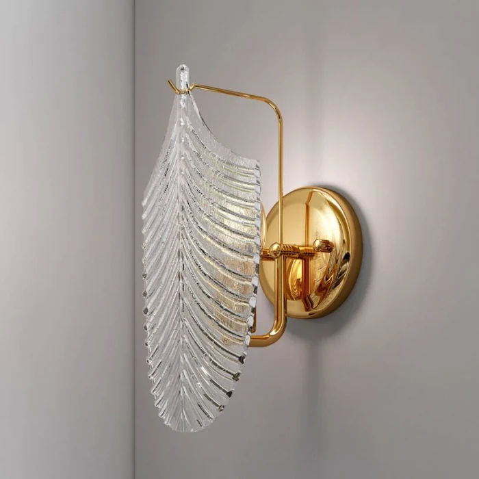 Бра Cloyd BONGA-A W1 / выс. 29 см - золото - бесцвет. стекло (арт.20182)