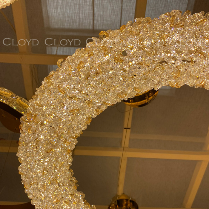 Люстра Cloyd EDEL-C C1 / Ø60 см - золото (арт.11368)