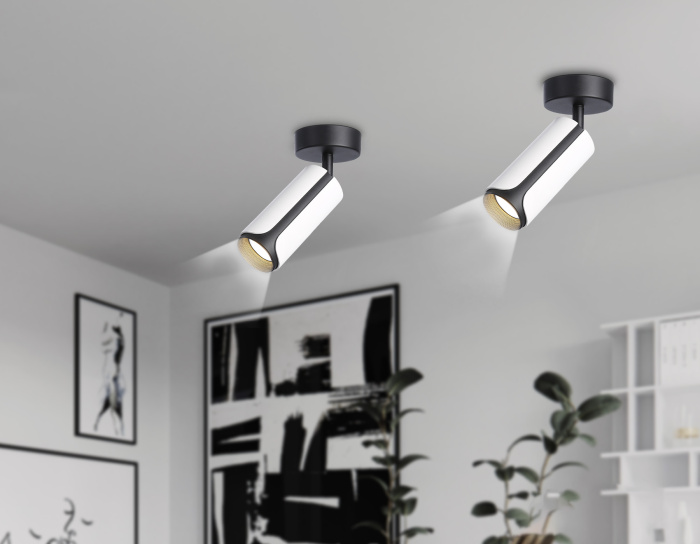 Накладной поворотный спот со сменной лампой GU10 Ambrella light TN51592