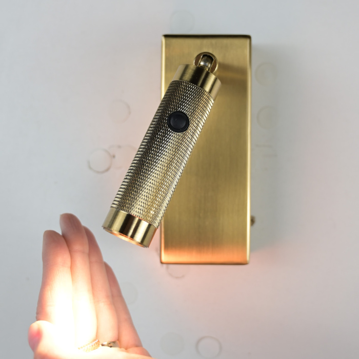 Бра Chelsom WALL LED KNURL BRASS ImperiumLoft