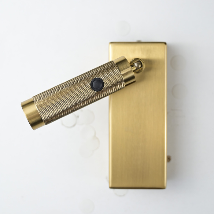 Бра Chelsom WALL LED KNURL BRASS ImperiumLoft