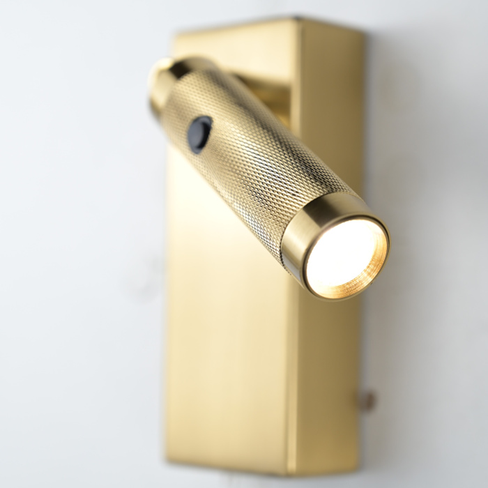 Бра Chelsom WALL LED KNURL BRASS ImperiumLoft