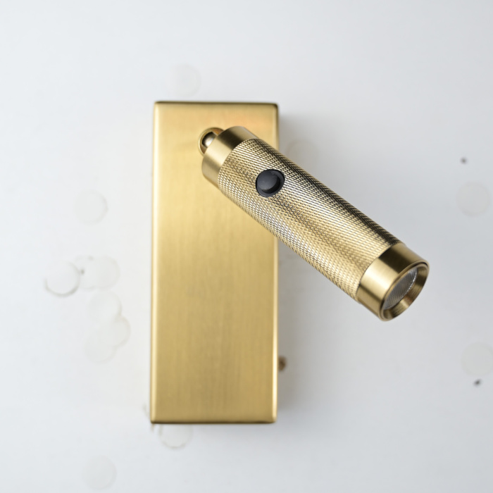 Бра Chelsom WALL LED KNURL BRASS ImperiumLoft