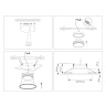 Встраиваемый точечный светильник GX53 TECHNO SPOT AMBRELLA LIGHT TN51803