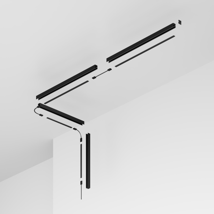 Профиль для шинопроводов Maytoni Exility ip black O-TR002OH-P-B2M