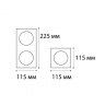 Рамка Italline IT02-QRS1 black