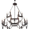 Люстра Crystal Lux SUERTE BROWN SP12+6