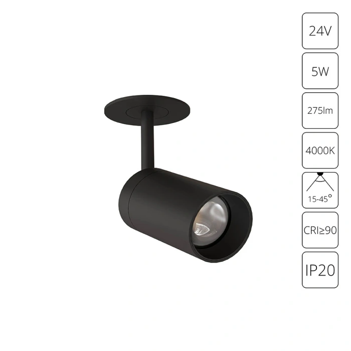 Встраиваемый светильник Arte Lamp PRESTO A6187PL-1BK