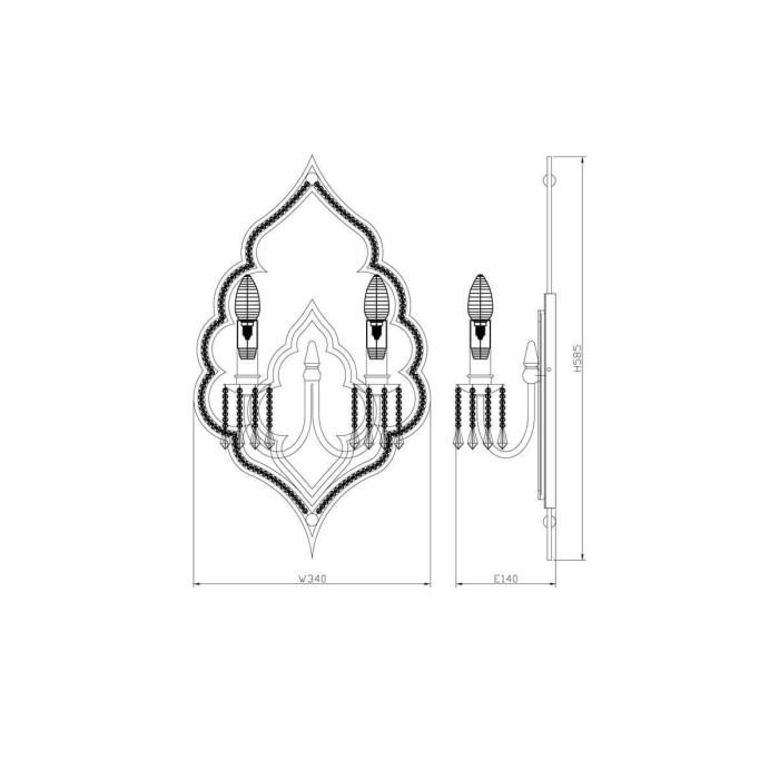 Бра Lucia Tucci tenerezza W5490.2 gold