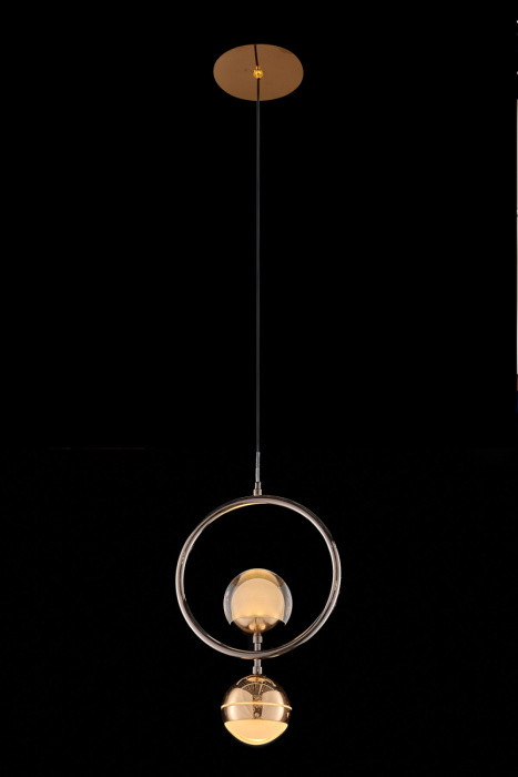 Подвесной светильник Leon Lilith LE7709/1L Black Chrome/Gold