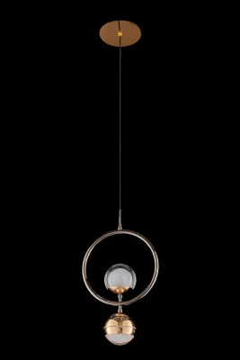 Подвесной светильник Leon Lilith LE7709/1L Black Chrome/Gold