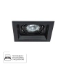 Встраиваемый светильник Arte Lamp CANIS A6661PL-1BK