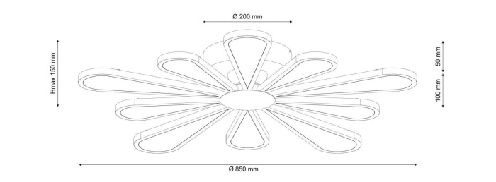 Потолочный светодиодный светильник Lucia Tucci Miracoli 202.10 LED