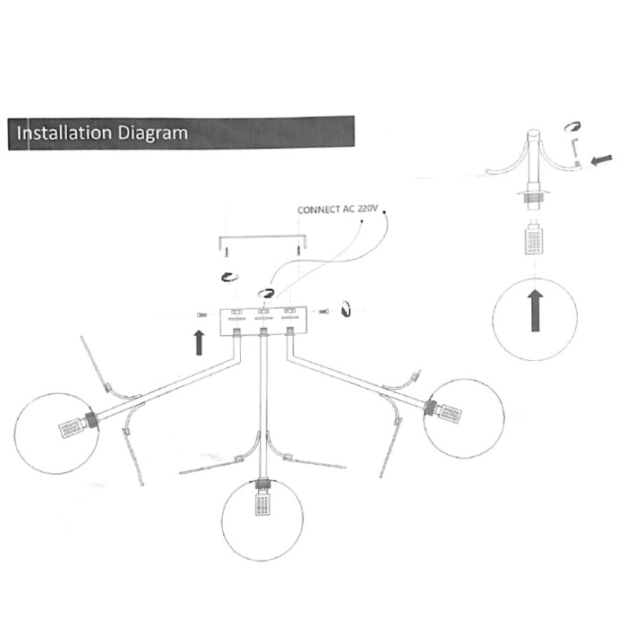 Потолочная люстра MATISSE C D72 ImperiumLoft
