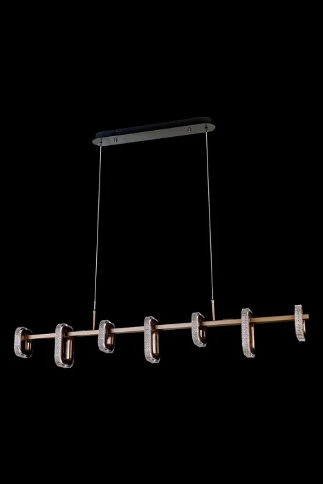 Подвесная люстра Leon Theona LE7701/7L Grey/Black Chrome