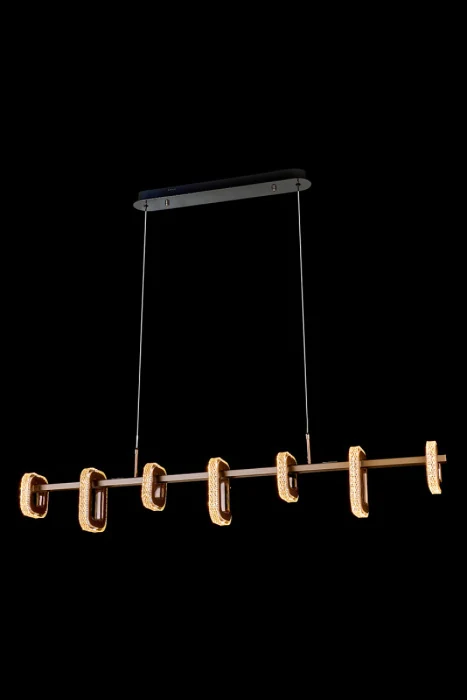 Подвесная люстра Leon Theona LE7701/7L Grey/Black Chrome