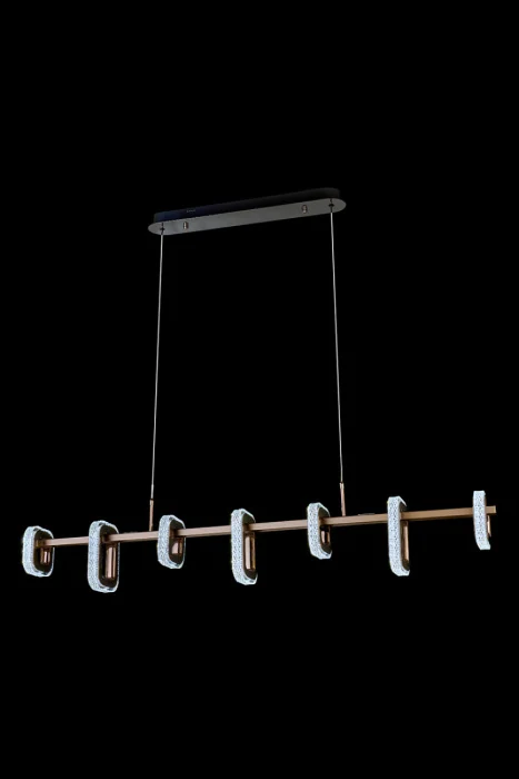 Подвесная люстра Leon Theona LE7701/7L Grey/Black Chrome