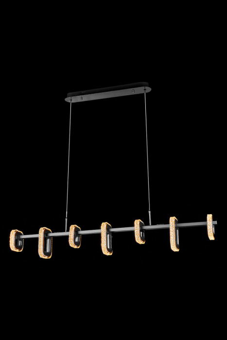 Подвесной светильник Leon Theona LE7701/7L Grey/Black Chrome