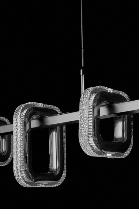 Подвесной светильник Leon Theona LE7701/7L Grey/Black Chrome