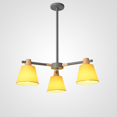 Потолочная люстра на штанге NATURA A YELLOW 3 ImperiumLoft