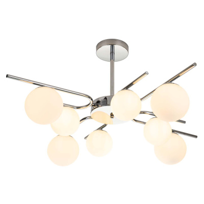 Потолочная люстра на штанге SPHERE ESCADA 642/8P Silver