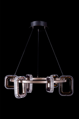 Подвесная люстра Leon Theona LE7701/6 Grey/Black Chrome