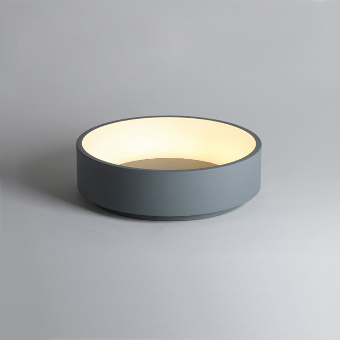 Потолочный светодиодный светильник TRAY D45 Gray ImperiumLoft