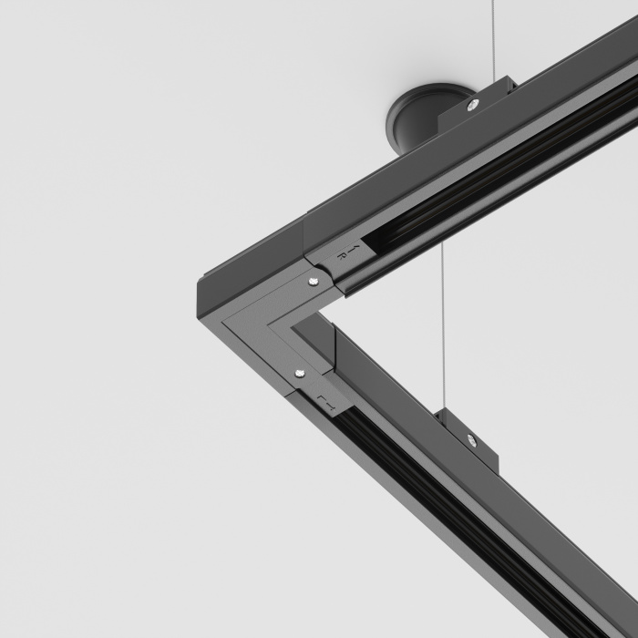 Коннектор угловой внутренний Trinity черный Maytoni TRA005CL-31B-R