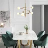 Люстра на штанге Delight Collection Globe Mobile 10215P/5 brass