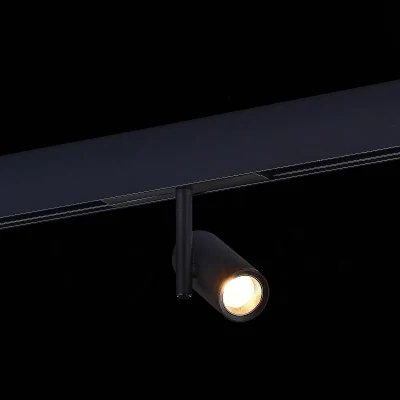 Магнитный трековый светильник Черный LED 1*8W 4000K 600Lm Ra&gt;90 36° IP20 D42xH135 48VV ST808.446.08