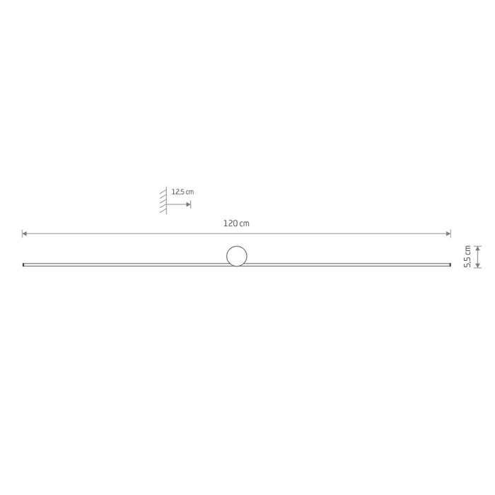 Настенный светильник Nowodvorski Spin Led L Black 10622