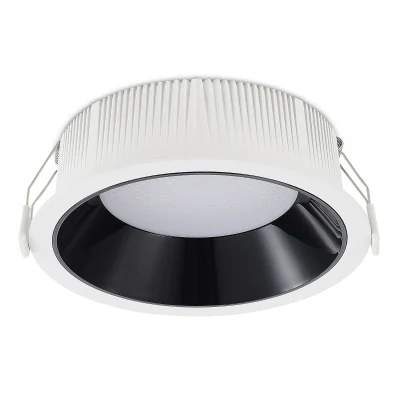 Светильник встраиваемый Черный LED 1*18W 3000K 1 620Lm Ra80 120° IP20 D160xH60 100-240V ST755.438.18