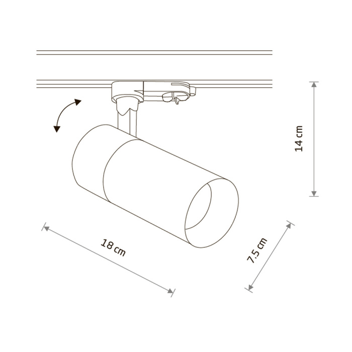 Трековый трехфазный светильник Nowodvorski Ctls Tinos Led Black 10401