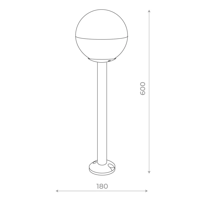 Светильник уличный наземный ST-Luce Черный/Белый E27 1*40W SL9000.405.01