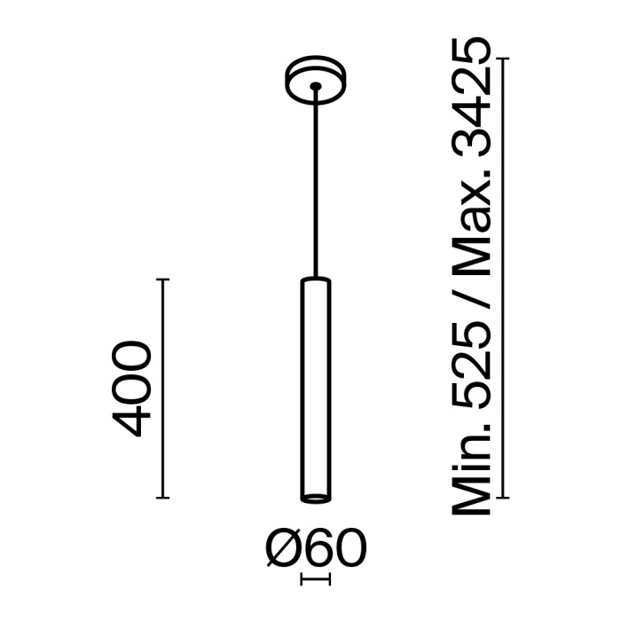 Подвесной светильник Maytoni Pro focus MOD161PL-01G1