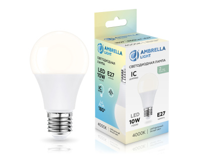 Лампа светодиодная Лон A60 10W 4000K AMBRELLA light 601004