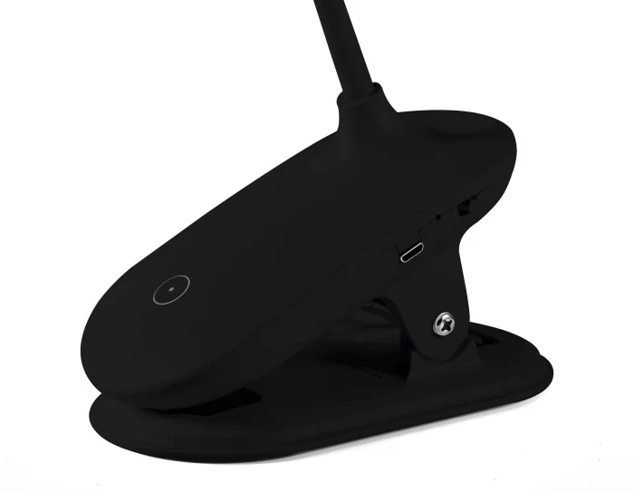 Светодиодная настольная лампа с прищепкой, гибкой ножкой и аккумуляторной батареей Ambrella light DE703