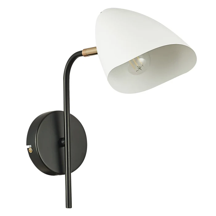 SLE103601-01 Бра Черный, Золотой/Белый E14 1*40W