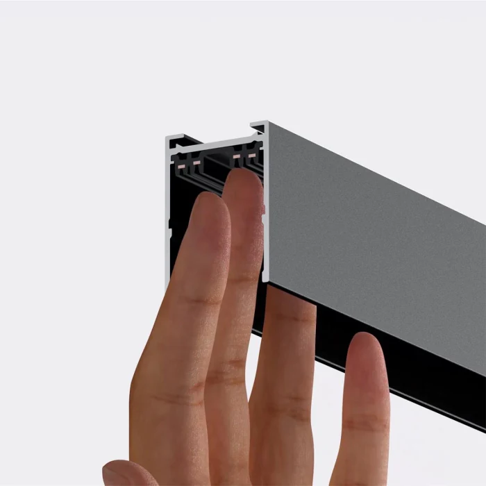 Шинопровод накладной/подвесной в комплекте заглушки 2шт, крышка и соединительная планка 1шт NOVOTECH PORT 135301