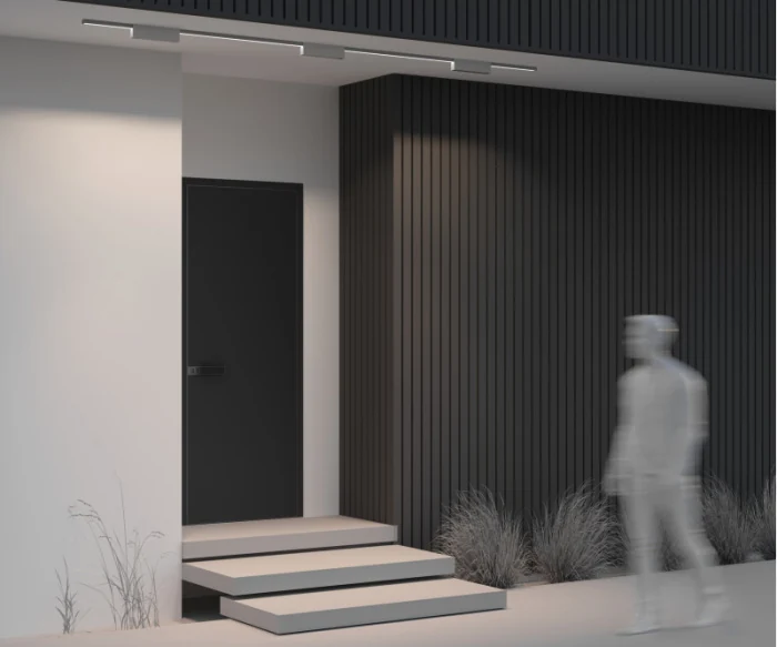 Трековый однофазный уличный светодиодный светильник Elasity IP black O-TR01-3-S-20WW3K