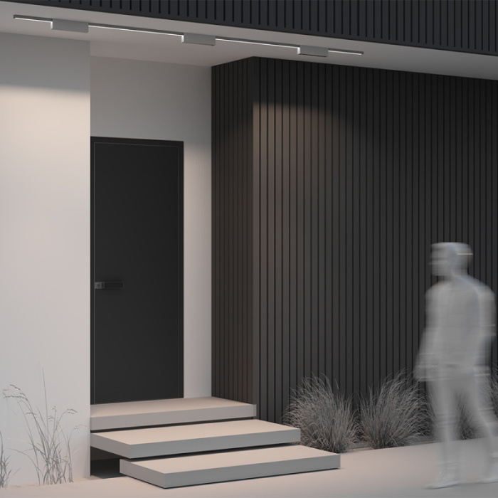 Трековый однофазный уличный светодиодный светильник Elasity IP black O-TR01-3-S-20WW3K