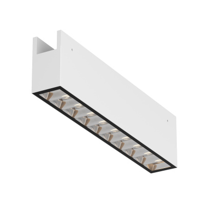 Трековый однофазный уличный светодиодный светильник Maytoni Elasity ip black O-TR01-3-S-20WW3K