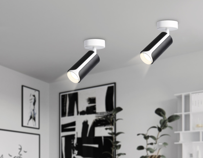 Накладной поворотный спот со сменной лампой GU10 Ambrella light TN51594