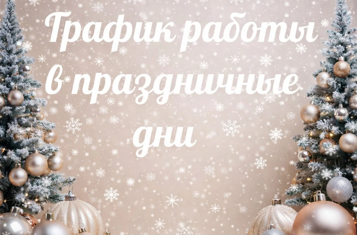 График работы в праздничные дни!